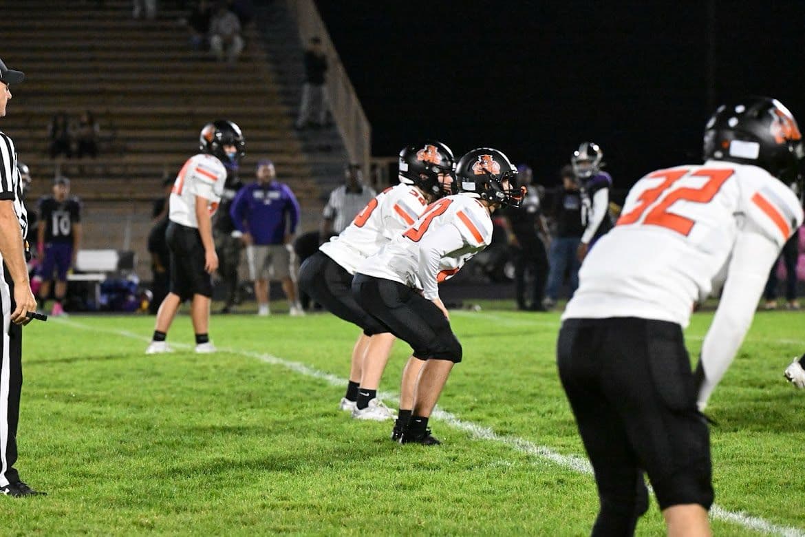 Football game action